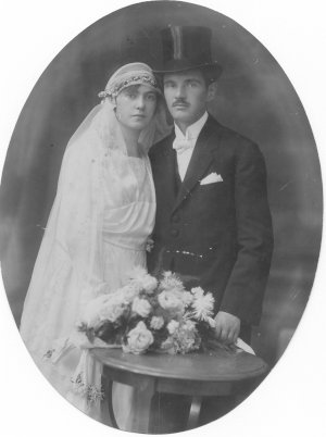 Aron Grunhut and wife Etel