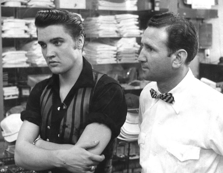 Elvis with Bernard Lansky, 1956