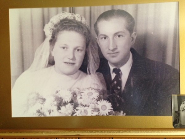 Sam and Frieda Weinreich, at their wedding