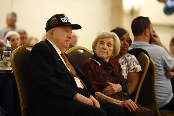 Sam and Frieda Weinreich at Sam's 100th birthday party