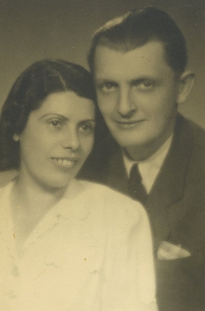 Aunt Blanche Donath and her husband Zoltan. Date is unknown.